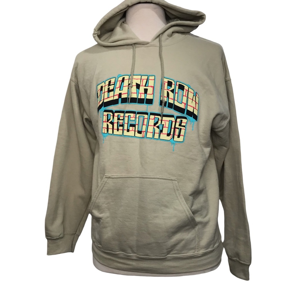Rue 21 Pullover Hoodie Men’s Size M Color Beige Long Sleeve’s Kangaroo Pocket